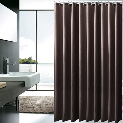 Peekaboo Studio Waterproof Punch-Free Shower Curtain with Shading Desi