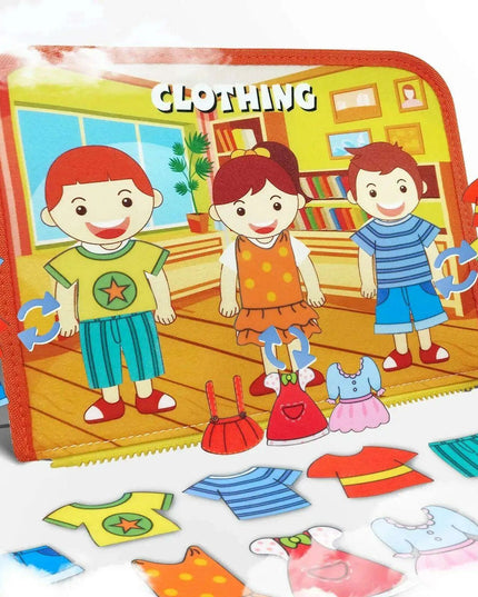 Wonderland Montessori Parish Toys Interactive Cloth Storybook - Inspiring Educational Adventure