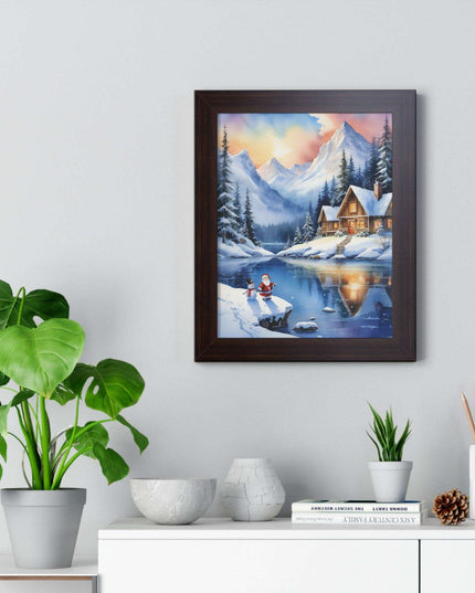 Sustainable Elegance: Eco-Friendly Fantasy Christmas Vertical Wall Art
