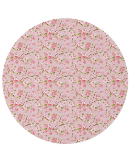 Sakura Bliss Plush Round Area Rug - Premium Quality Fun Design in Soft Chenille Blend