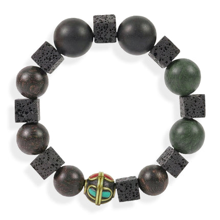 Peekaboo Studio Elegant Silver Bracelet with Adjustable Length and Cha