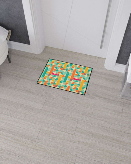 Sophisticated Non-Slip Geometric Polyester Area Rug