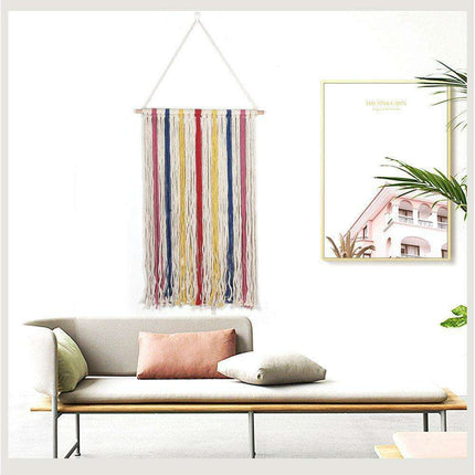 Bohemian Chic Handcrafted Cotton Tapestry - A Touch of Elegance for Your Space