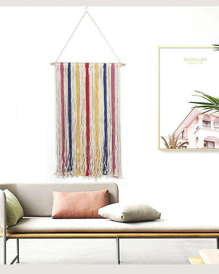 Bohemian Chic Handcrafted Cotton Tapestry - A Touch of Elegance for Your Space
