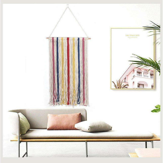 Bohemian Chic Handcrafted Cotton Tapestry - A Touch of Elegance for Your Space