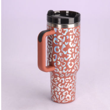 Peekaboo Studio 40 Oz Insulated Tumbler with Handle & Straw, Spill Pro