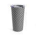Checked 20oz Stainless Steel Tumbler: Vacuum-Insulated Cup for Hot & Cold Beverages