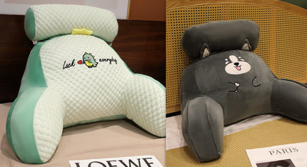 Sofa Fluffy Cushion Luncheon Pillow Triangle Reading Cushion Bedside S