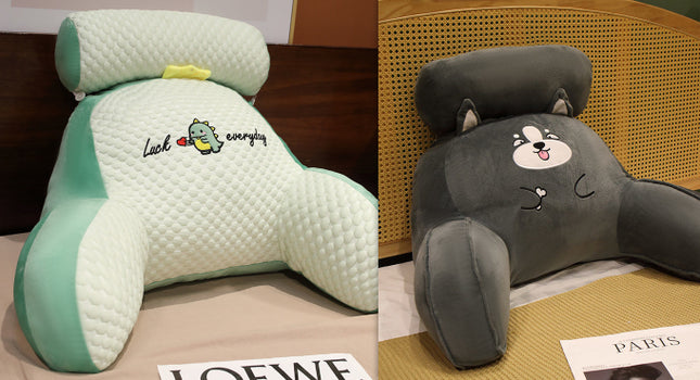 Sofa Fluffy Cushion Luncheon Pillow Triangle Reading Cushion Bedside S