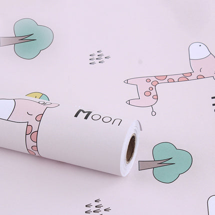 Self Adhesive Wallpaper PVC Cartoon Series Pastoral 45 Banana Stars Moon 10m