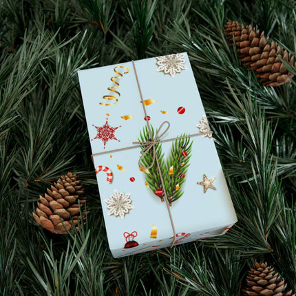 Personalized Elegant Holiday Gift Wrap - Custom Matte & Satin Options