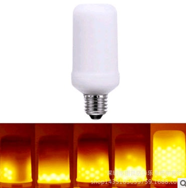 LED Flame Light Torch For Halloween Decoration E27 Warm Yellow 7.5W 360 Beam