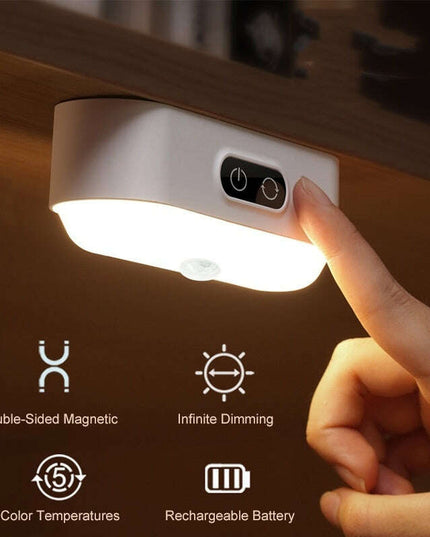 LED Desk Lamp Magnetic Table Lamp For Study Cabinet Light USB Rechargeable Stepless Dimming Dormitory Night Lights