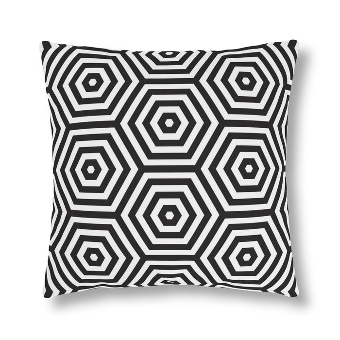 Water-Resistant Geometric Blossom Outdoor Cushions with Effortless-Clean Innovation