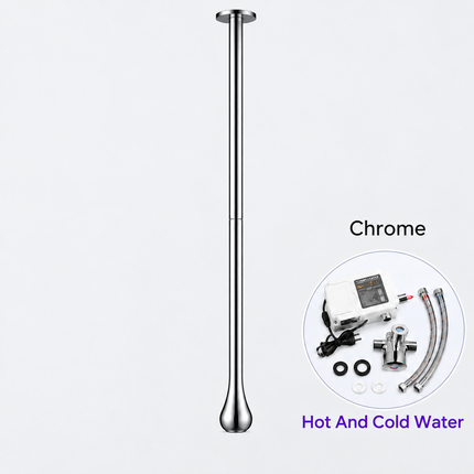 Ceiling-Mounted Sensor Bathroom Faucet - Solid Brass, Customizable Length