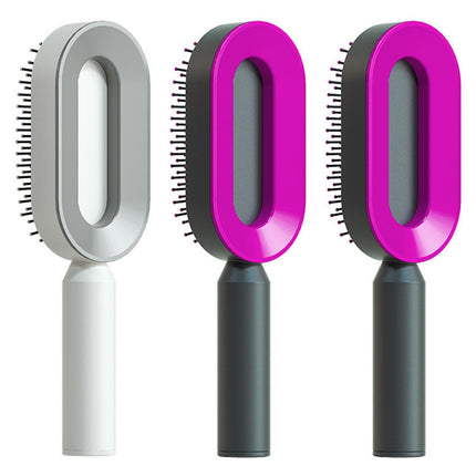 Self Cleaning Hair Brush For Women One-key Cleaning Hair Loss Airbag M