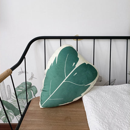 Peekaboo Studio Tropical Plant Leaves Pillow - Soft Fabric & Vibrant D