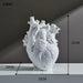 Heart-Shaped Resin Flower Vase - Artistic Home Decor Statement