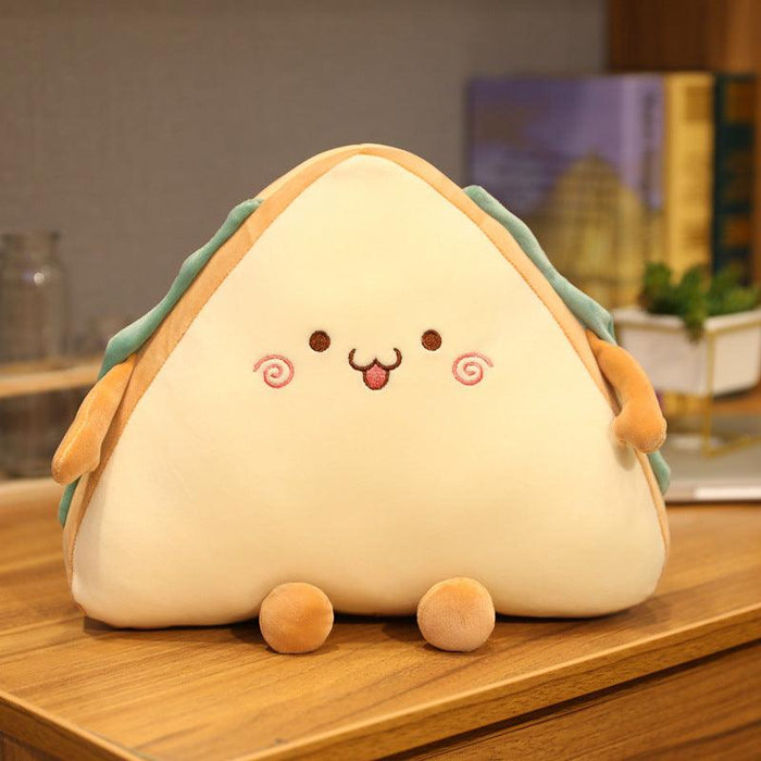 Simulation Sandwich Pillow: Charming Plush Room Accent