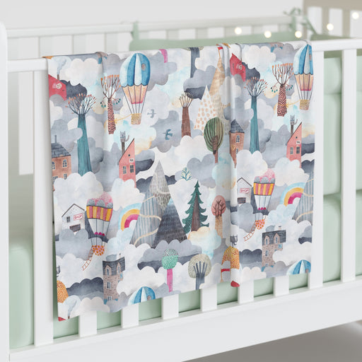 Baby Dinosaur Luxury Comfort: Très Bébé Silk-Lined Baby Swaddle Blanket