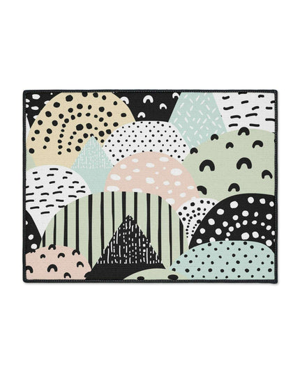 Chic Customizable Heavy Duty Polyester Floor Mat for Home Safety