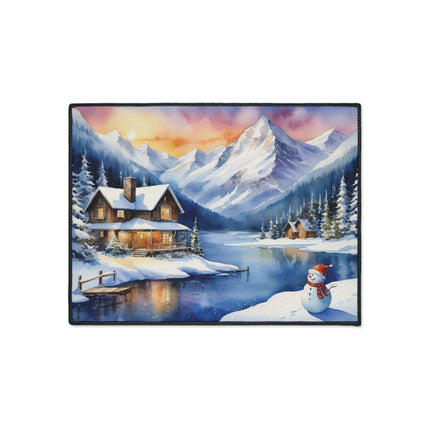 Personalized Luxury Polyester Area Rug with Anti-Slip Backing