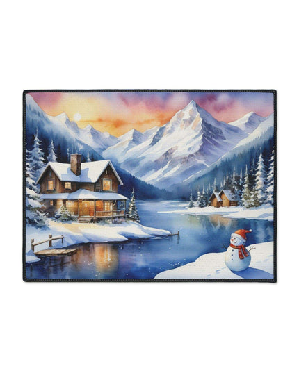 Personalized Luxury Polyester Area Rug with Anti-Slip Backing