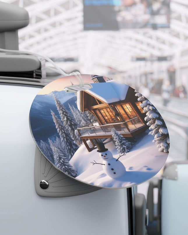 Festive Puppy Travel Tags for Holiday Adventurers