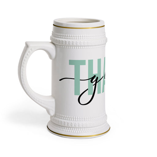 Customizable 22oz Ceramic Beer Mug with Canadian Touch