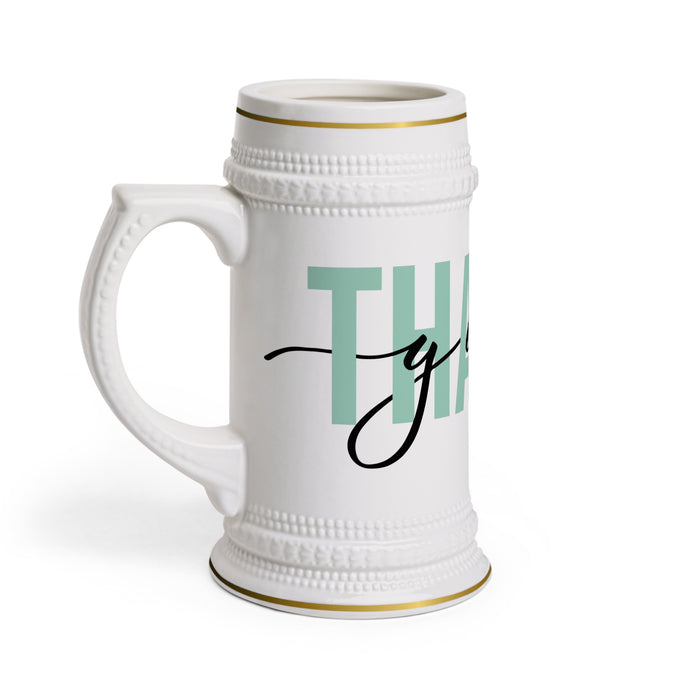 Customizable 22oz Ceramic Beer Mug with Canadian Touch