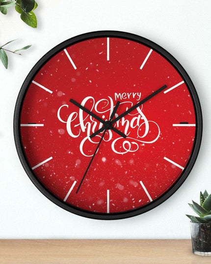 Elegant Holiday Clock with Exquisite Wooden Design by Maison d'Elite