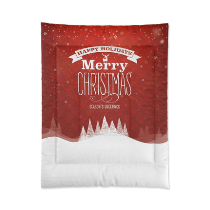 Festive Dreamscape - Luxurious Plush Polyester Blanket for Ultimate Sleep Warmth