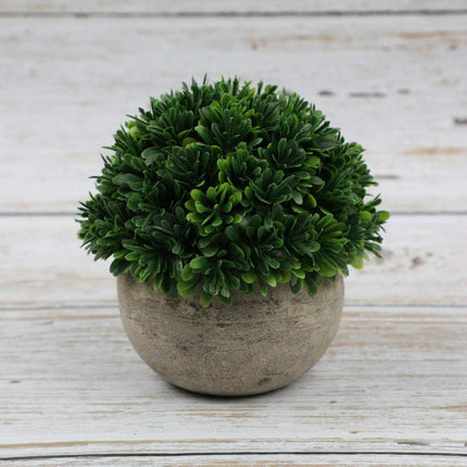 Serene Green Faux Bonsai Plant for Elegant Desk Decoration
