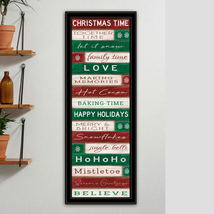 Cindy Jacobs Christmas Time Black Framed Wall Art - Multicolor Decor