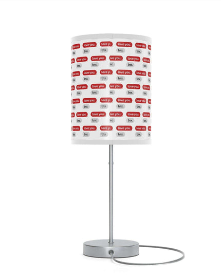 Customizable Valentine’s Luxe Steel Table Lamp with Exquisite Shade