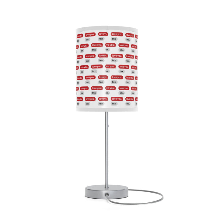 Customizable Valentine’s Luxe Steel Table Lamp with Exquisite Shade