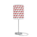 Customizable Valentine’s Luxe Steel Table Lamp with Exquisite Shade