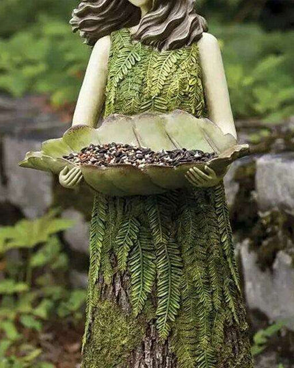 Whimsical Angel Girl Bird Feeder Ornament: Enrich Your Garden Sanctuary