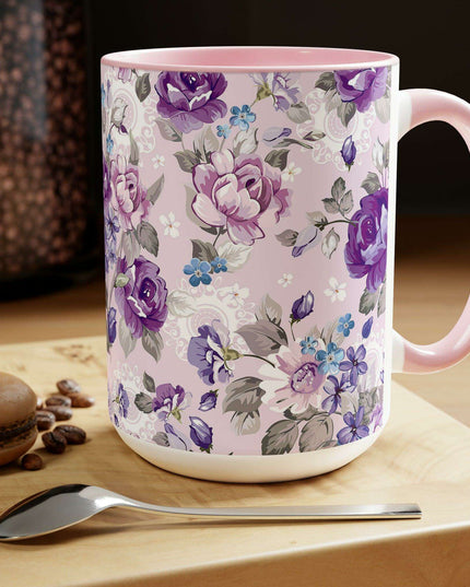 Elegant Duo: Maison Two-Tone Ceramic Coffee Cups