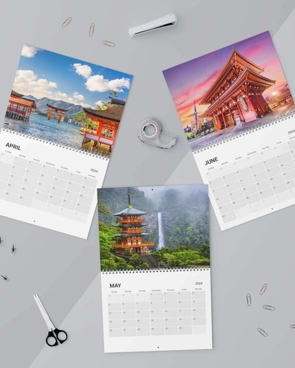 Elegance in Time: Premium Japanese Wall Calendar 2024 with Stunning Imagery