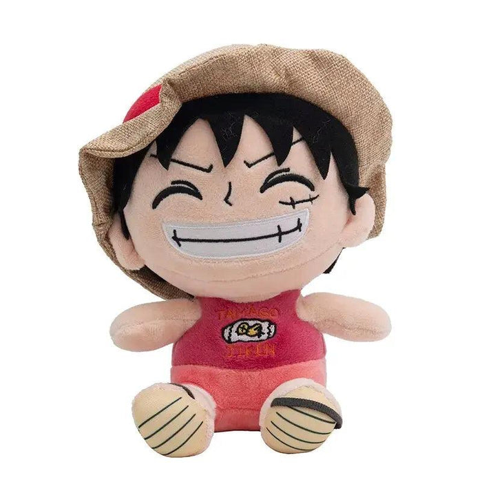 Adorable Anime Character Plush Dolls - Luffy, Chopper, Ace & Law - 25CM Figures Gift Set