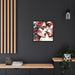 Elegance Refined - Stylish Black Wood Framed Canvas Print