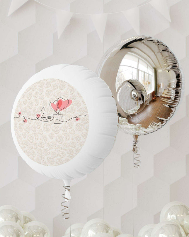 Lavish Mylar Helium Balloon for Valentine's Day - Elegant, Durable, and Perfect for Celebrations