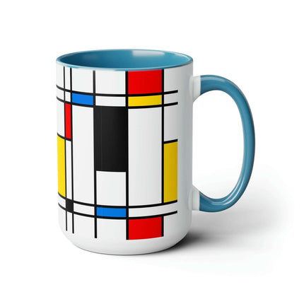 Sophisticated Dual-Tone Ceramic Coffee Cups - Morning Indulgence Series