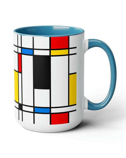 Sophisticated Dual-Tone Ceramic Coffee Cups - Morning Indulgence Series