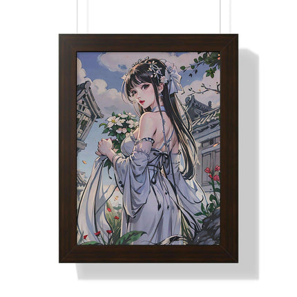 Sustainable Anime Girl Framed Wall Art: Enhance Your Space with Eco-Conscious Design