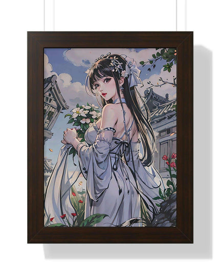 Sustainable Anime Girl Framed Wall Art: Enhance Your Space with Eco-Conscious Design
