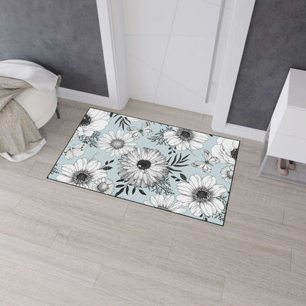 Elegant Floral Executive Area Rug with Enhanced Safety Features