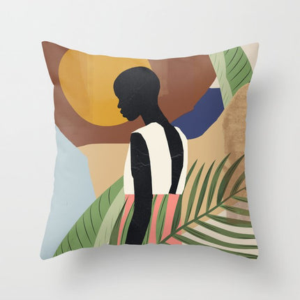 Abstract geometric portrait pillowcase home sofa cushion pillow cushio