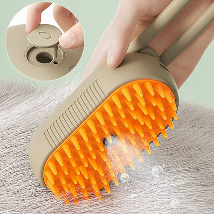 Cat Steam Brush Steamy Dog Brush 3 In 1 Electric Spray Cat Hair Brushe